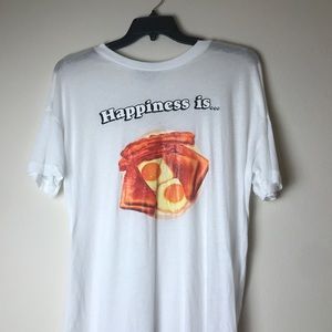 Wildfox | Happiness is Graphic Tee Sheer Bacon